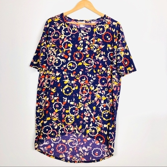 Lula Roe Whimsical Purple Irma‎ XS A0018 - Picture 1 of 5